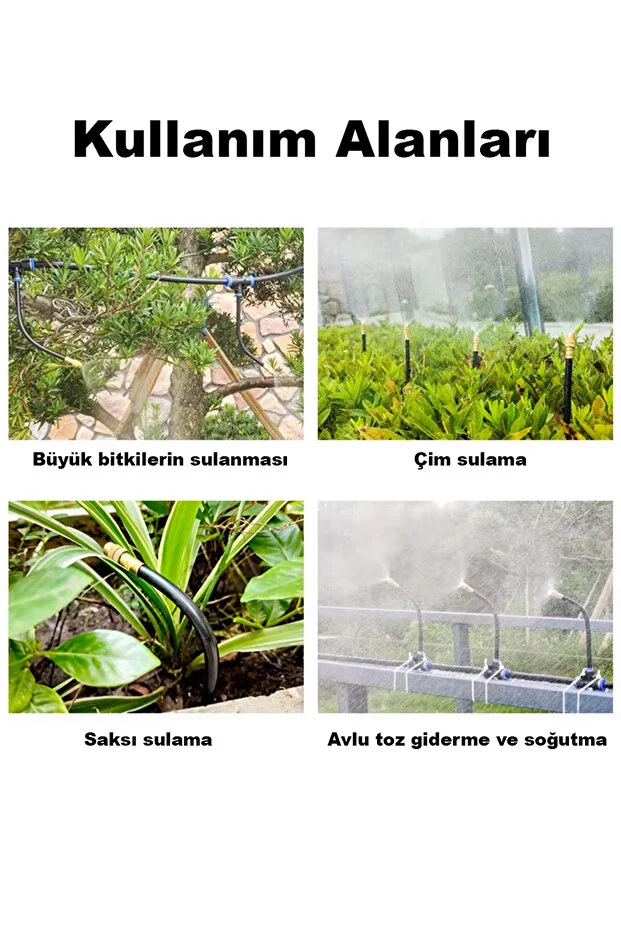 360 Derece dönebilen 20 metre Sulama Sistemi